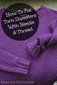 For more information on basic fixing mistakes (like laddering up a dropped stitch) check out my annie's class knitting er: How To Fix A Torn Sweater Exquisitely Unremarkable