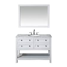 A wide variety of bathroom vanity in canada options are available to you, such as project solution capability, design style, and warranty. Stufurhome Marla 48 Inch Single Sink Bathroom Vanity With Mirror The Home Depot Canada
