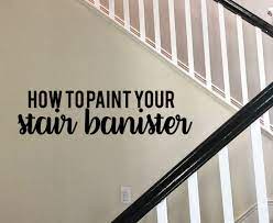 Watch as we show you a simple way to update an outdoor railing with just a coat of paint! How To Paint Your Stair Railing And Banister Black From 30daysblog