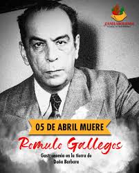 ✨👏🏼Gastronomía en la tierra de Doña Bárbara✨👏🏼 El pasado martes 05 de  Marzo se conmemora la muerte de Rómulo Gallegos, ex presidente del país y  un destacado escritor latinoamericano. En esta oportunidad