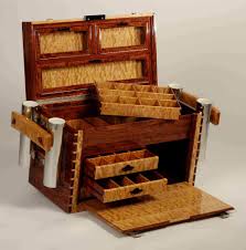 Custom Wood Fishing Tackle Boxes Fishing Tackle Box Fishing Rod Storage Tackle Box