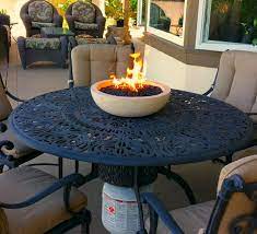 Prine steel propane fire pit. Large Firepit Table Top Fire Bowls Modern Patio Orange County Von Fire Topper Llc Houzz