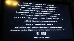 E68 Error Message For Xbox S S Hdd Youtube