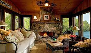 Smaller sunrooms naturally do better with smaller fireplaces. Timeless Allure 30 Cozy And Creative Rustic Sunrooms
