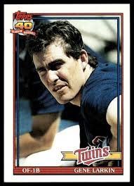 1991 Topps #102 Gene Larkin Minnesota Twins