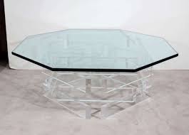 Acrylic coffee table lucite 44 x 16 x 16 high x 3/4 thick. A Mid Century Glass And Lucite Coffee Or Cocktail Table At 1stdibs