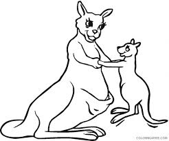 Coloring page vulpix in the alola region ice type pokemon get pages no 37. Kangaroo Outline Coloring Pages Kangaroos Super Coloring Printable Coloring4free Coloring4free Com