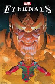Thanos is a fictional character appearing in american comic books published by marvel comics. Crazy Titan Thanos Descends On His Cousins The Eternals In Marvel Comics December