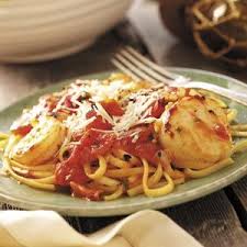 Seafood Medley With Linguine Seafood Medley Seafood Medley Recipes Seafood Entrees