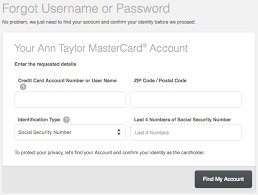 Activate your chip card request new card need help? Ann Taylor Mastercard Login Make A Payment