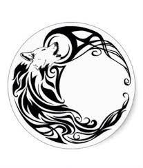 Celtic Wolf Moon Wolf And Moon Tattoo Tribal Wolf Tattoo Tribal Wolf