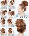 Donut Bun Hairstyle Step By Step