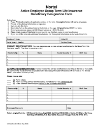 Dcegli designation of beneficiary form. Fillable Online Active Employee Life Insurance Beneficiary Designation Form Fax Email Print Pdffiller