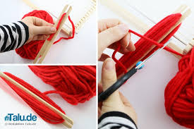 Doch so ein webrahmen ist nicht so multifunktional und wenn die kinder das interesse verloren viel günstiger und ganz schnell können sie einen webrahmen aus einem alten karton selbst basteln. Weben Mit Webrahmen Lernen Anleitung Fur Kinder Talu De