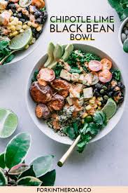 Chipotle Lime Black Bean Bowl Vegan Bowl Recipes Healthy Black Bean Recipes Easy Healthy Recipes
