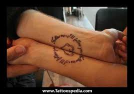 These couple tattoos look best when inked in a pair. Matching Quotes Quotesgram
