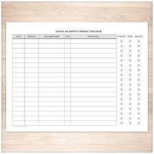 Small Business Order Tracking Page Order Status Column Printable Onlinebusiness Startup Small Busines Small Business Start Up Small Business Entrepreneur