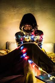 A Led Lights Photography Concept Lonely Soul