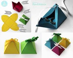 How to make a pyramid out of card. Diy Simple Paper Pyramid Gift Box
