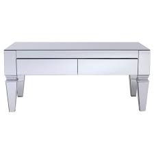 For a modern and organic look, the. Darla Contemporary Mirrored Rectangular Cocktail Table Mirrored Aiden Lane Target