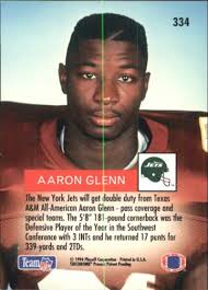 1994 Playoff #334 Aaron Glenn RC at Amazon's Sports Collectibles Store