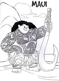 Moana Maui Stuck On Island Coloring Page Disney Coloring Pages Cute Disney Drawings Walt Disney Characters