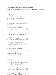 Chord dasar kunci gitar & lirik lagu ©chordtela.com. Chordtela Ra Jodo Masnurul