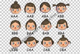 She will let you know that there are two different options (at first): Animal Crossing City Folk Animal Crossing New Leaf Animal Crossing Wild World Wii Hairstyle Png Clipart