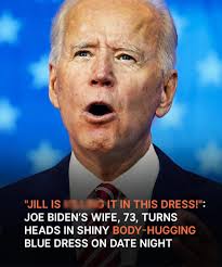 Pics of Jill Biden's sequined dress in "perfect" metallic blue color are in  the comments. 😮 Check 1st comment 👇👇
