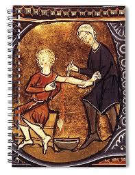 Medieval Bloodletting #1 Spiral Notebook by Science Source - Fine Art  America