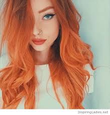 Orange Hair Color And Green Eyes Inspiring Ladies Crazy Colour Hair Dye Hair Styles Orange Hair