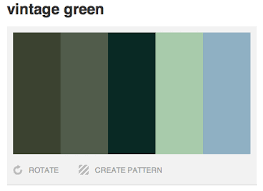 Vintage Green Colour Palette I Have The Light Green In My Bedroom These Other Colours Would Look Great Vintage Green Green Colour Palette Green