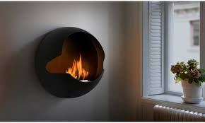 Cheminee Bio Ethanol Suspendue Cupola1 Wall Mounted Fireplace Fireplace Wall Simple Fireplace