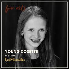 Zoe Lowe and Jane Levine share the role of Young Cosette in the spring  production of Les Miserables School Edition. Tickets are