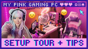 Beautiful gamer setup | cr: Cutest And Most Comfortable Gaming Chair Ts42 Kawaii Technisport Unboxing Review Youtube