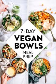 Free Week Of Vegan Bowls Meal Plan Ebook In 2020 Vegan Meal Prep Vegan Meal Plans Vegan Recipes Easy