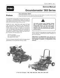 The most obvious benefit of engaging a lawn mowing company is the time you save that could be spent on other activities. Toro Groundsmaster 325 D Mower Service Repair Manual