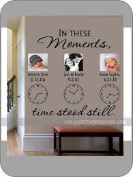 In These Moments Time Stood Still Personalized Wall Decal Etsy Family Wall Decals Wall Stickers Family Family Wall