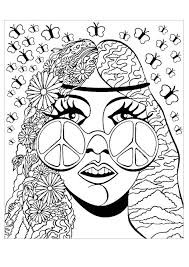 Search through more than 50000 coloring pages. Hippie Skull Coloring Pages Shefalitayal