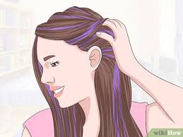 Now take a long strip of aluminum foil and place it underneath the section of hair you want to streak. 4 Ways To Put A Streak Of Color In Your Hair Wikihow