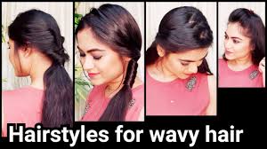 If your hair is naturally straight, you certainly envy all those curly beauties, while they are breaking their heads over how to style wavy hair, that is, by the way, not always so neat and fun as it may seem on photos. Quick Easy Hairstyles For Wavy Hair Indian Hairstyles For School College For Medium Long Hair Youtube