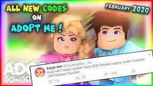 We are always adding more new codes so check back often for updates! All New Codes On Adopt Me February 2020 Roblox Youtube