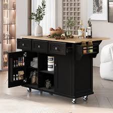 53 Kitchen Island Cart With Drop Leaf
