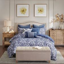 Madison Park Signature Maison Blue Damask 100 Cotton 8 Piece Comforter Set Reviews Wayfair Shop bed comforters and comforter sets online at great prices with walmart canada. maison blue damask 100 cotton 8 piece comforter set