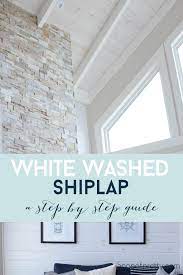 To purchase the materials to. How To White Wash Shiplap And Wood Step By Step Tutorial A Pop Of Pretty