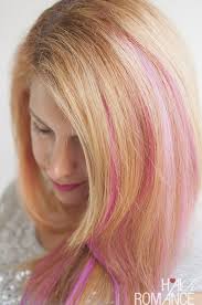 How To Diy Pink Highlights In Your Hair Hair Romance Pink Hair Streaks Diy Highlights Hair Pink Blonde Hair
