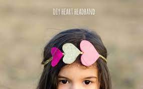 15 Adorable Valentine S Day Hairstyles For Girls I Heart Arts N Crafts Heart Headband Cute Diy Hair Accessories Diy Hair Accessories
