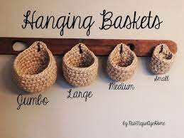 coat rack baskets wall storage chunky eco friendly jute hook basket sturdy rustic hanging pouch custom made to order on country artificial flowers