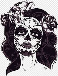 Candy Skull Face Paint La Calavera Catrina T Shirt Top Horror Head Sticker Png Pngegg Trabajo realizado con la colaboración de: t shirt top horror head sticker png