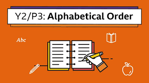 Alphabetize list is a free online tool that puts any list in alphabetical order. Alphabetical Order English Learning With Bbc Bitesize Bbc Bitesize